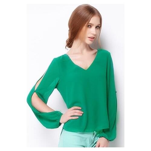 2020 Elegant temperament leisure long sleeve chiffon shirt,women long sleeve blouse,plus size S- 5XL,6XL women clothes