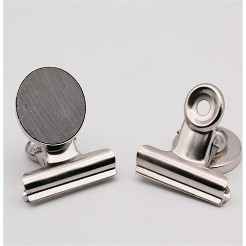 3 Sizes Chic Message Clip Wall Memo Creative Refrigerator New Silver Hot Magnet Note Base Holder