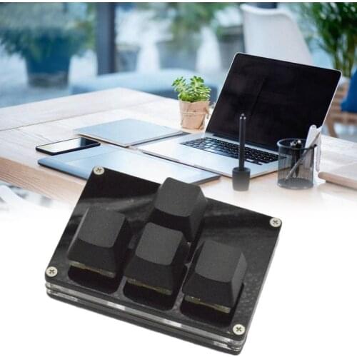 4 Keys Mini Mechanical Keyboard For Photoshop Drawing Gaming USB Macro Custom Programmable Keyboard Keypad