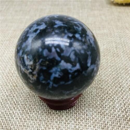 40mm natural grey evergreen crystal ball crystal ball healing