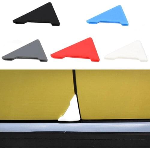 50% Dropshipping!!2Pcs Triangle Car Door Corner Soft Silicone Guard Trim Anti-Scratch Protector