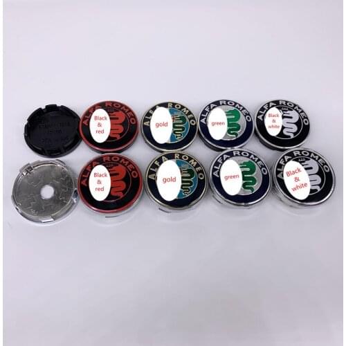 20pcs-100pcs 50MM 56M 60mm Car Emblem for Alfa Romeo Mito Giulietta Spider GT Stelvio Center Hub Wheel Badge Covers