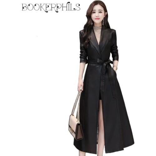 BOOKERPHILS Womens Winter Leather Jackets
