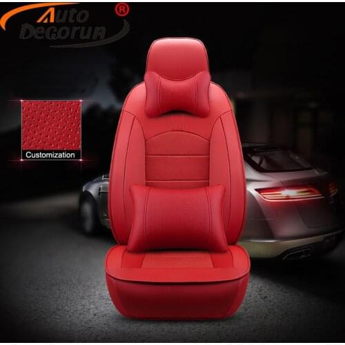 AutoDecorun Genuine Leather Car Seat Covers for Lexus LS350 LS430 LS400 LS460 LS460L LS500h Accessories Seat Cover Set Protector