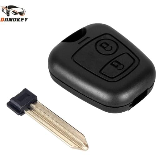 Dandkey 20X Remote Key Shell Cover 2 Button For Citroen C2 C3 Xsara Picasso Berlingo 2002 2003 2004 2005 2006 2007 2008 Key Case