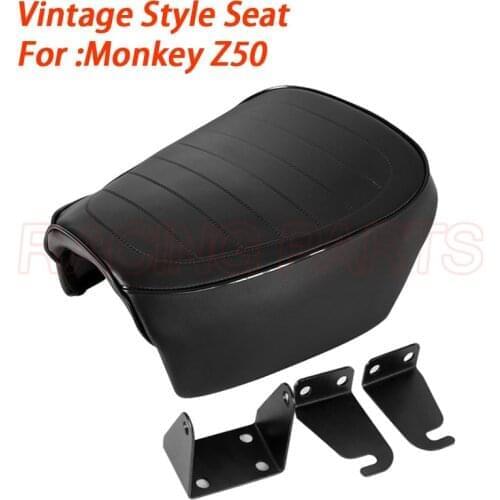 Vintage FAT Retro SEAT Cover Hump Metal Style Racer Seat Soft For HONDA Mini MONKEY Z50 50CC 50 Z50J BLACK FAT SEAT Z50J BIKE