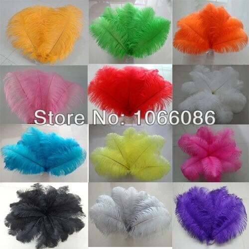EMS Free Shipping! 200pcs/lot 35-40cm 14-16" Top quality ostrich feathers ostrich drab feather plumes