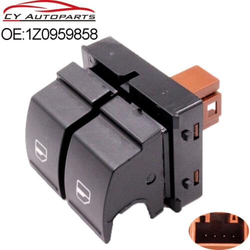 New Power Window Switch Button For Skoda Yeti Fabia MK2 Octavia 2 Roomster 1Z0959858