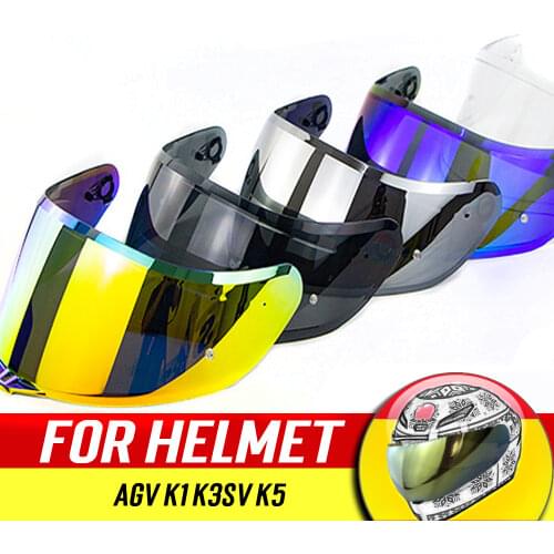 Motorbike Helmet Visor Lens For AGV K1 K3SV K5 Capacete Revo Lens Shield Full Face Motorcycle Helmet Casco Visors