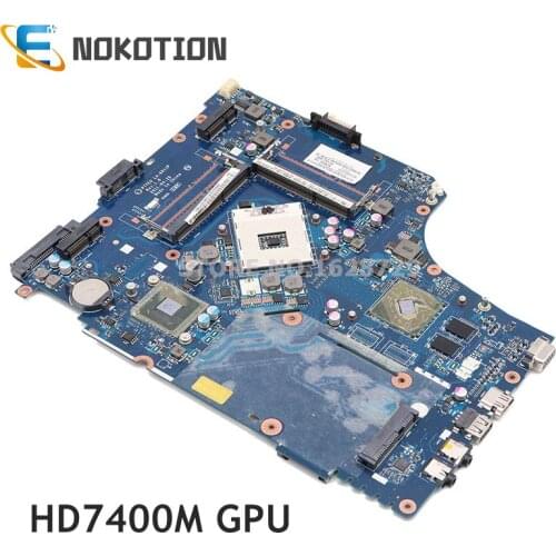 NOKOTION MBBVV02001 MB.BVV02.001 Laptop Motherboard For Acer aspire 7750 7750G P7YE0 LA-6911P HM65 DDR3 HD7400M MAIN BOARD works