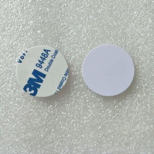 Diameter 25mm NFC 213 PVC stickers with 3M glue RFID coin tags 2000pcs/Lot