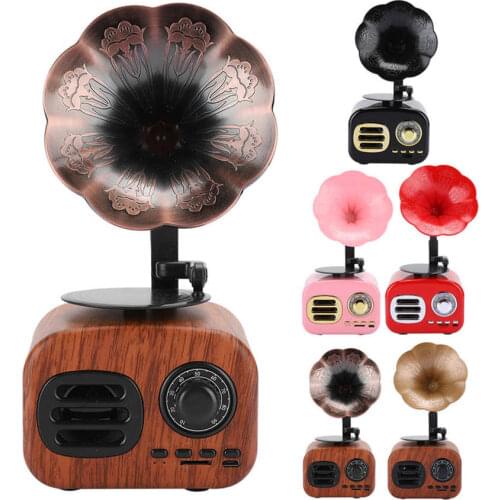 Mini Retro Bluetooth Smart Speaker Portable Loudspeaker Music Player for Desktop Laptop Hot