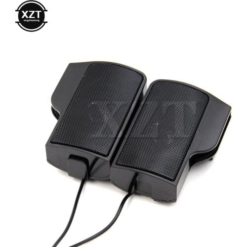 Mini USB 3.5mm Speaker Stereo Soundbar clip-on Speaker for Notebook Laptop Phone Music Player Computer PC with Clip portable