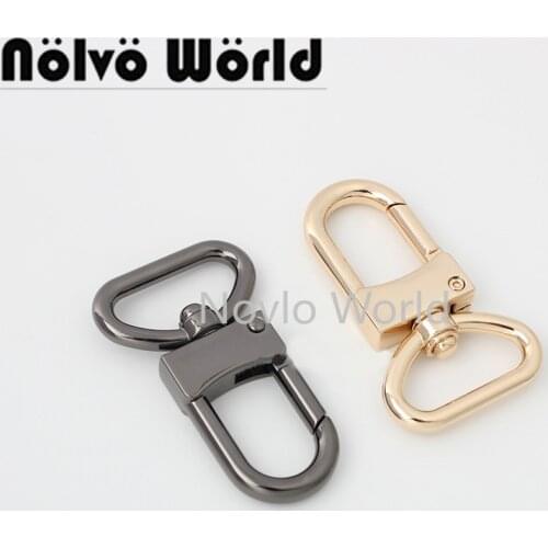 Nolvo World 20pcs 25mm 4 colors Bag Strap Hook Buckle Metal Swivel Lobster Snap Clasp DIY Webbing Trigger Buckles Accessory