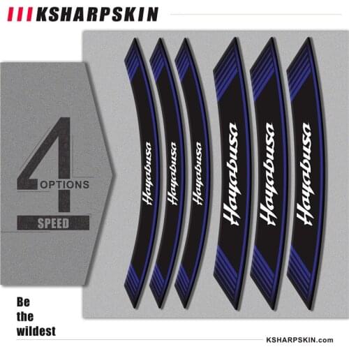 New Motorcycle 8 X Inner Circle Applique Wheel Sticker Stripe Marker Sticker Decoration Applicable to for SUZUKI Hayabusa