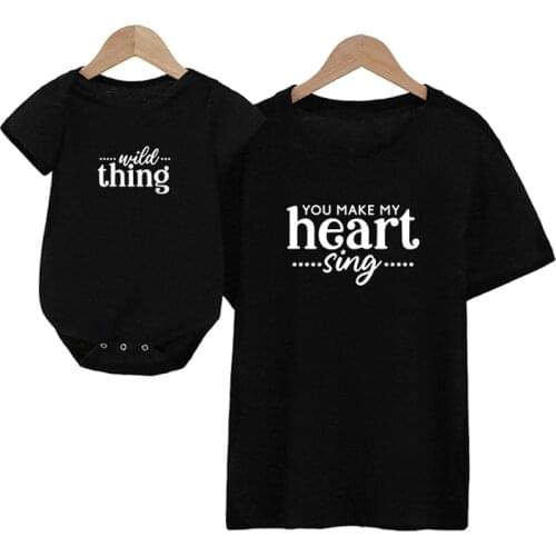 New Family Matching Clothes Look Matching Outfit Funny Letter Clothes Dad Mom Boy Girl T-shirt for Daddy Mommy Me Baby Boy Girl