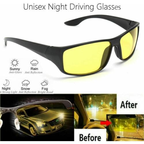 Driving Glasses UV Protection Anti Glare Night Vision Goggles Safety Sunglasses