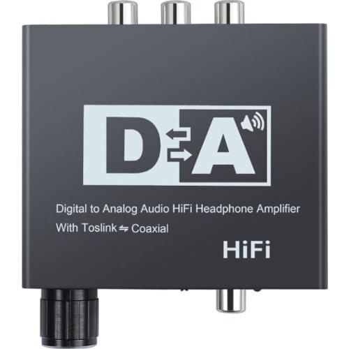 Optical Coaxial Switch RCA 3.5mm Jack Digital to Analog Audio Adapter Converter M5TD