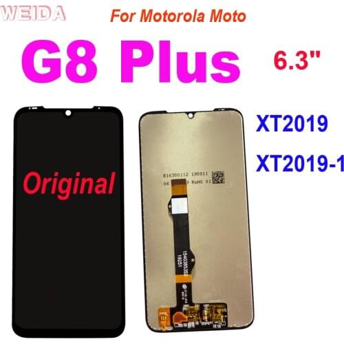 Original LCD For Motorola Moto G8 Plus XT2019 XT2019-1 Lcd Display Touch Screen Digitizer Screen Assembly For Moto G8 Plus LCD