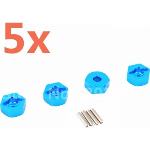 5Sets RC Car AXIAL SCX10 4WD Parts 1/10 Scale Models SCX-10 SCX10-05 Alum. Wheel Hex.Mount(Al.)Thickness 5mm Remote Control Car