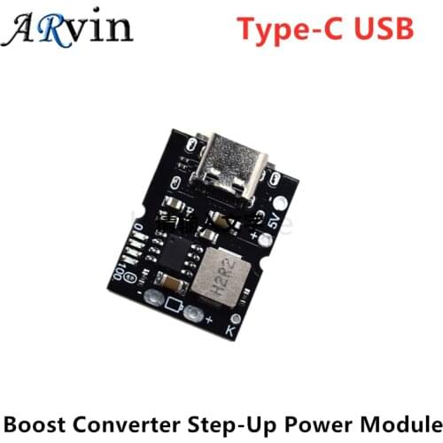 Type-C USB 5V 2A Boost Converter Step-Up Power Module Lithium Battery Charging Protection Board LED Display USB For DIY Charger