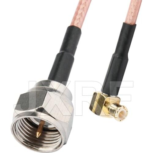 F male to MCX male right angle connector RF Coax Pigtail Cable RG316 Connector fast ship