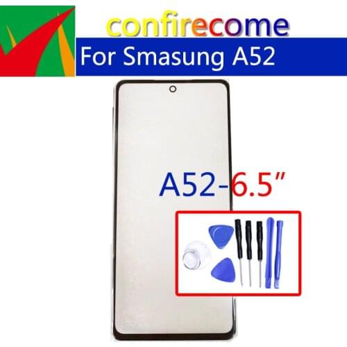 Replacement For Samsung Galaxy A52 A525F A525M Front Touch Screen Panel LCD Display Outer Glass Cover Lens