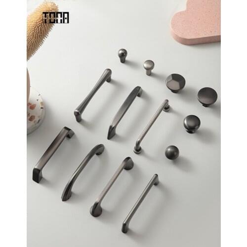 Modern Handles Carpathian Gray Drawer Pulls Cupboard Handles Cabinet Handles Drawer Knob Furniture Hardware for kitchen