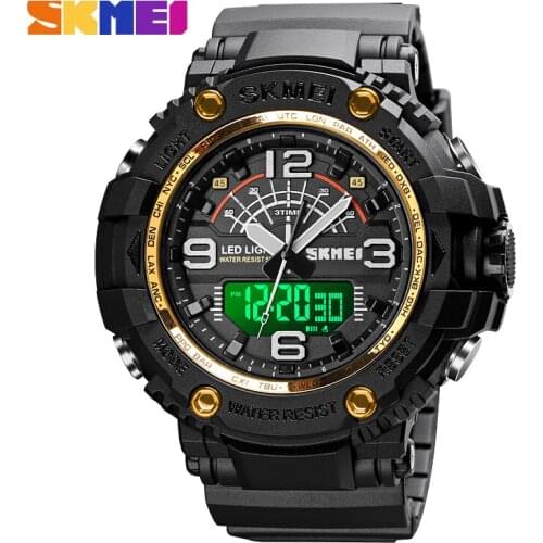Sports Military Watch Men Waterproof Digital Quartz Large Dial Mens Watches Fashion Outdoor Student Man Wristwatch Relogio SKMEI