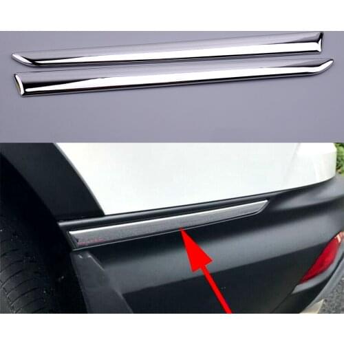 1 Pair Chrome Style Rear Bumper Corner Protector Cover Trim Fit For Honda CRV 5th 2017 2018 2019