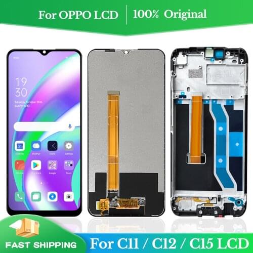 For Oppo Realme C11 C15 RMX2185 RMX2180 Lcd Display 10 Touch Screen Assembly Replacement for Oppo Realme C12 LCD Display