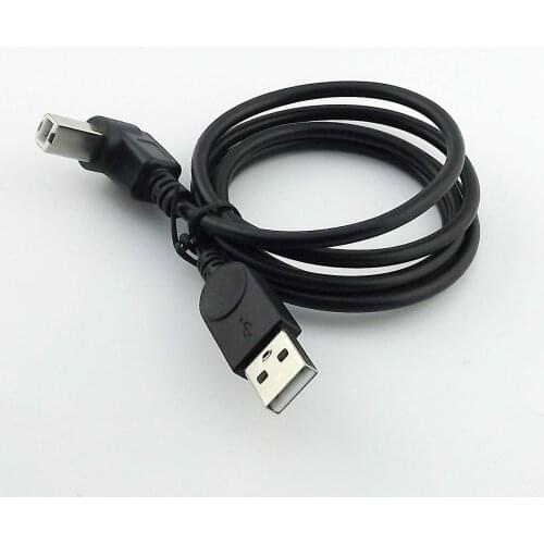10pcs USB 2.0 Printer Cable Type A Male to B Male Up Angled Scanner Cord Black 3ft/1m