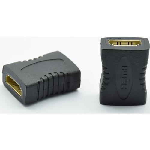 2pcs HDMI Female to Female Adapter Coupler Connector Converter For HDTV 1080P HDMI Adapter 1.4 Direct connection