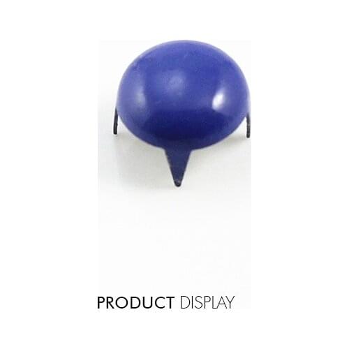 Craft Metal Painted Navy 4 Studs Prong Spike Spot Tack Nailhead Rivets 9mm Garment Sew On Cloth Bag Sewing Supplies 1000pc/K228