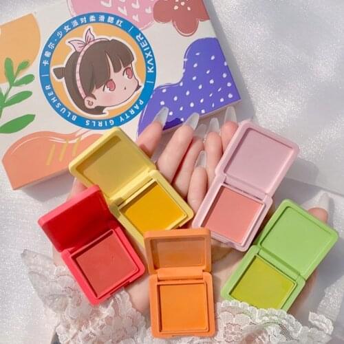 5PCS/SET Makeup Cheek Blush Matte Blusher Powder Palette Face Blusher Bronzer Highlighter Eyeshadow Contour Shadow Cosmetic