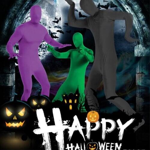 Free shipping Adult Full Body Spandex Zentai Suit Black Tight Suits Pure Color Halloween Party Unitard Customize for special use