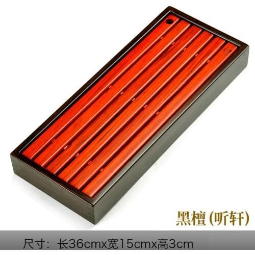 Black Tea Trays Ebony Solid Wood Tea Tray Red Table Teahouse Sea Storage Drawer