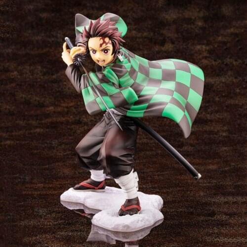 Japan Anime Demon Slayer: Kimetsu no Yaiba Kamado Tanjirou 1/8 Scale PVC Action Figure Figurine Model Statue 18cm New With Box