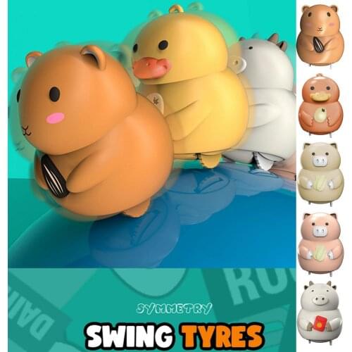 Electric Magnetic Attraction Rocking Animal Toys Walking Cute Cartoon Anti-Drop Magnetic Swing Follow Team Doll Children Toys