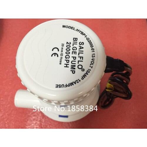 Thermoplastic Electric MKBP-G2000-12 seasense submersible 12V 2000 gph bilge pump