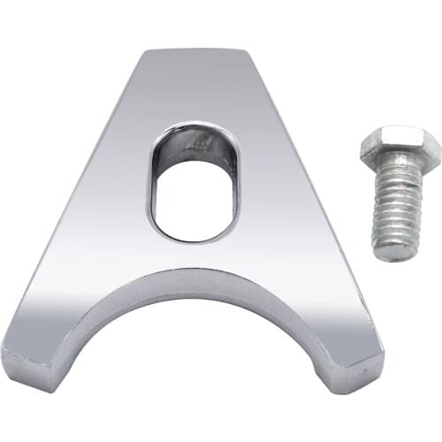 Chrome Steel Distributor Clamp Hold Down with Screw SBC BBC Replacement for CHEVY DISTRIBUTORS V8 V6 CHEVROLET ENGINES