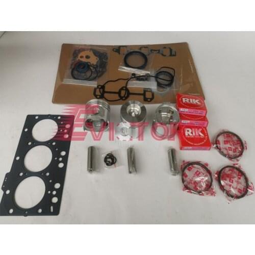 For yanmar 3D78E 3D78 3TN78 3TNV78A rebuild overhaul gasket piston ring kit