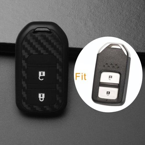 Kutery 2 Buttons Remote Car Key Case Silicone Protect Shell For Honda Vezel city civic Jazz BR-V HR-V