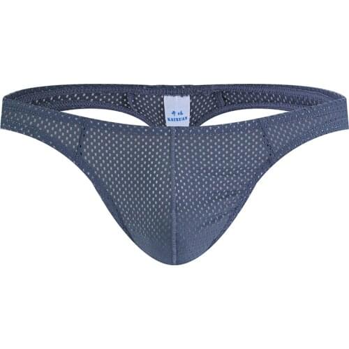 Hot Sell Comfortable Tight Men Underwear Thong Jockstrap T-back Thongs Breathable Mesh Jock Strap Homme Slip G String Thongs