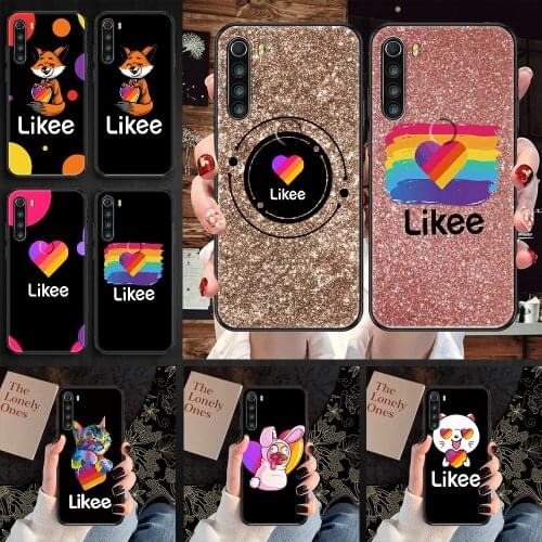 Likee Cat Bear Love Phone case For Xiaomi Redmi Note 7 7A 8 8T 9 9A 9S 10 K30 Pro Ultra black art funda luxury waterproof pretty