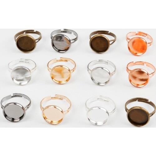 10pcs The Iron Plating Surface Of Iron Ring 6 Color Screen Care Manual Material DIY Ring Base Wide 2.5mm Outer Diameter 14mm