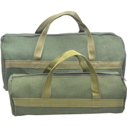 Multi-functional Canvas Tool Bag Hardware Handbag Screwdriver Wrench Electrician Toolkit Electrical Tool Storage Organizer Bag