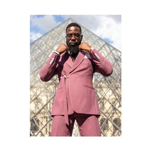 2021 Man Suit For Wedding Evening Party Peaked Lapel Classic Jacket Slim Fit Formal Tuxedos Custom Blazer 2 Pieces Mens Suit