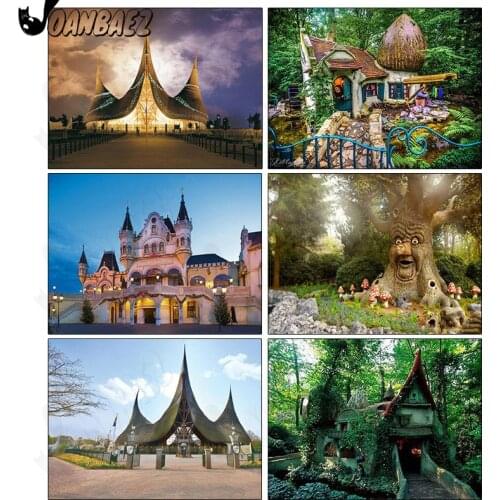 Architecture Landscape Diamond Painting Mosaic Kit Castle 5Ddiy Embroidery Forest Cross Stitch Square Rhinestone Home Decoration