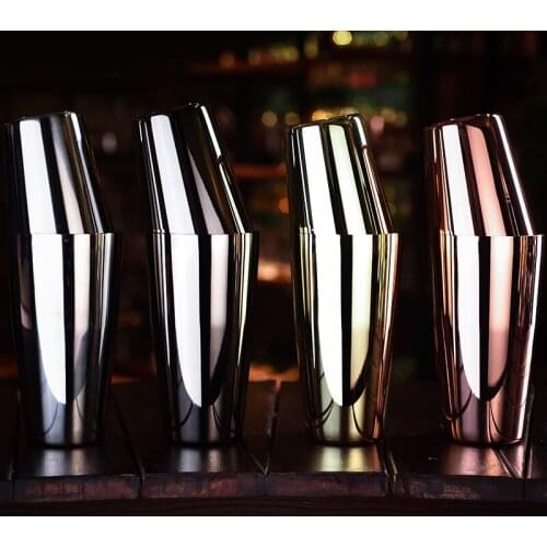 Stainless steel Boston cocktail shaker American 2 stage cocktail shaker size hall cup shaker shaker bartenders